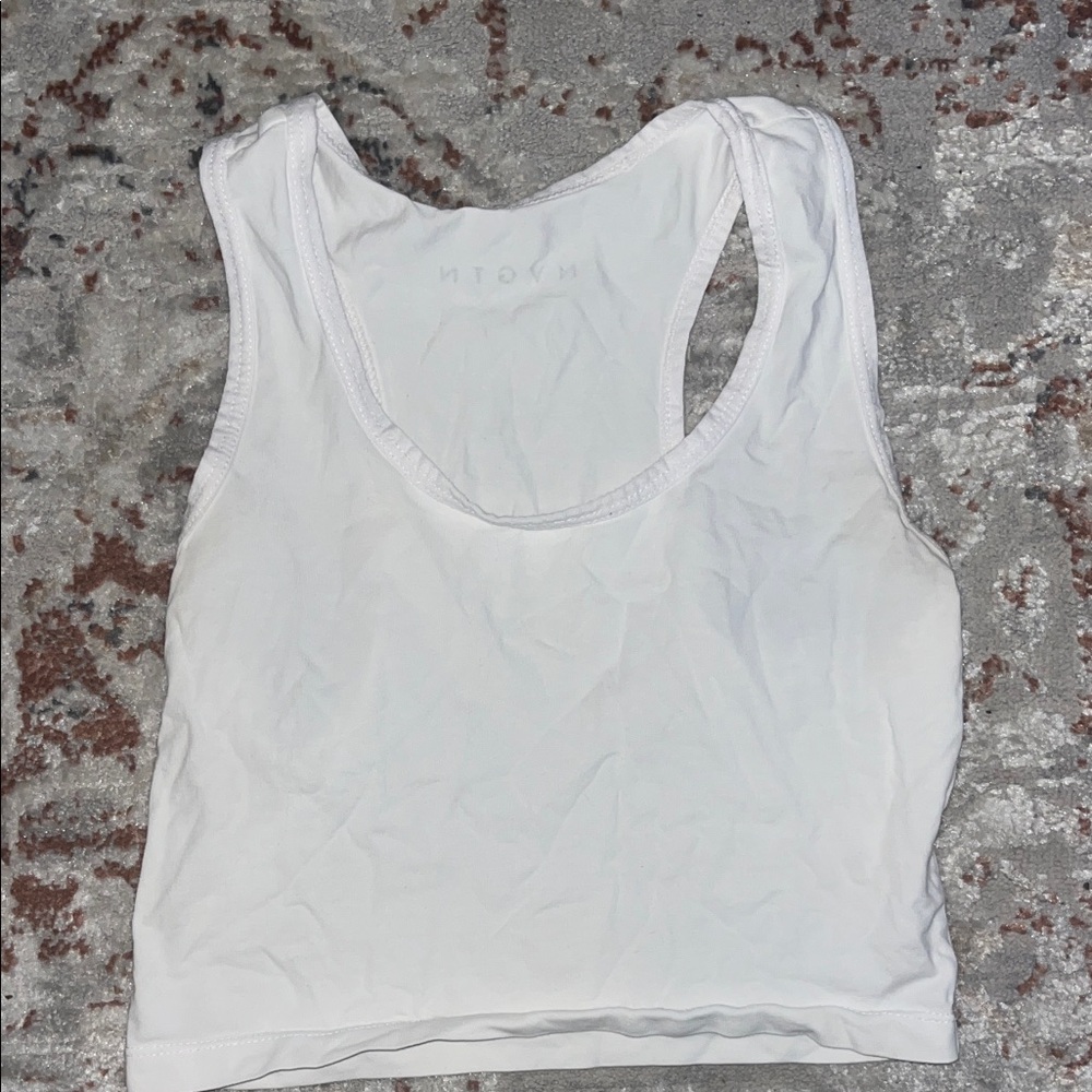 NVGTN White Sleeveless Top